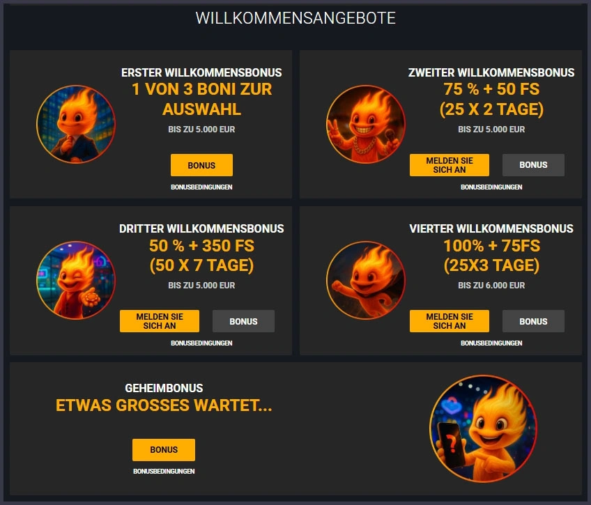 Willkommenspaket bei Playmax Casino– starte mit Bonusgeld und Freispielen